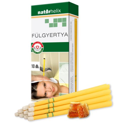 Fülgyertya Natúr 10db-os