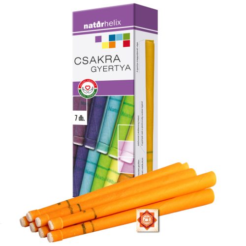 Csakragyertya Szakrális / Narancssárga 7db-os